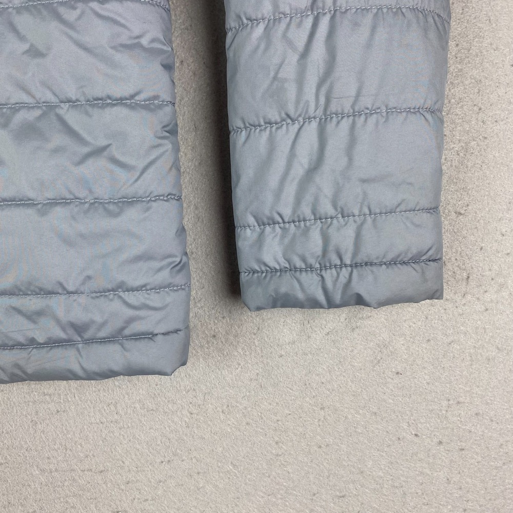 The North Face boys jacket M 10 12 Puffer Sherpa Boy Quilted gray black pockets - Picture 8 of 13